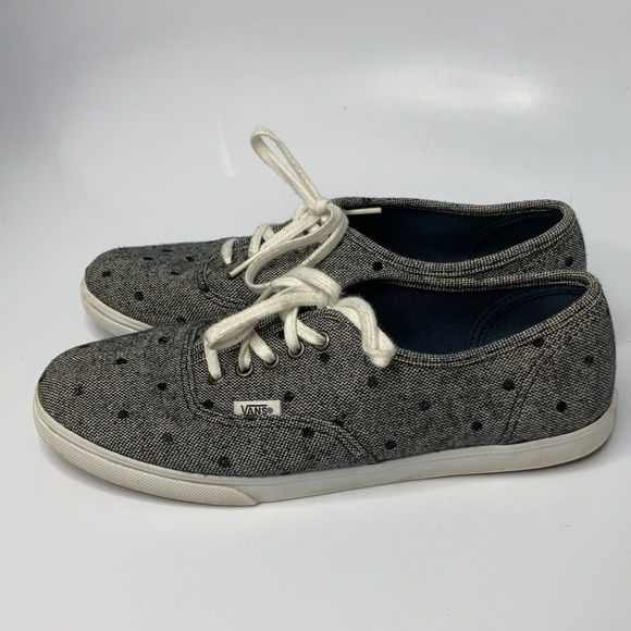 Vans woven sneakers gray with black polka dots unisex sizing - Picture 4 of 8